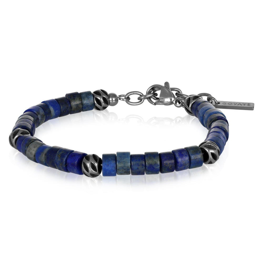 Bracciale unisex pietra Lapislazzuli Verde e Argento 925| Iancy Lapy