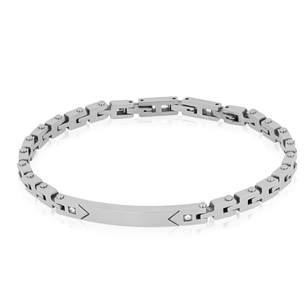 Bracciale semplice in acciaio da uomo Sawyer - Goyatè Bracciale semplice in acciaio da uomo Sawyer - Goyatè